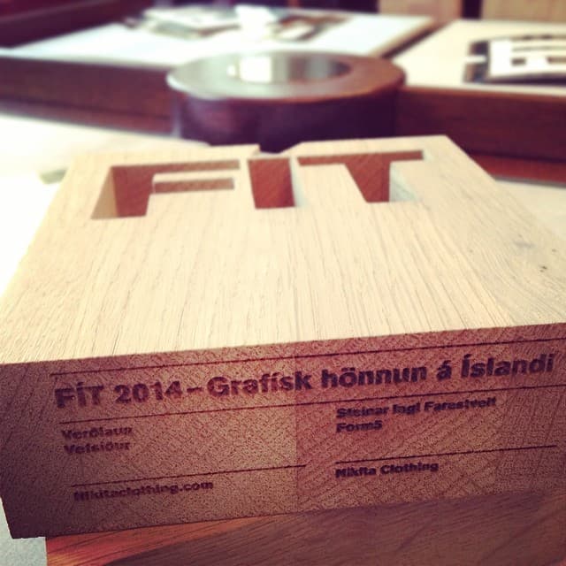 The FÍT 2014 award for web design, nikitaclothing.com.